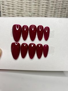cherry red nails